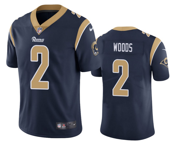 Men's Los Angeles Rams #2 Robert Woods Navy Vapor Untouchable Limited Stitched Jersey Men's Los Angeles Rams #2 Robert Woods Navy Vapor Untouchable Limited Stitched Jersey